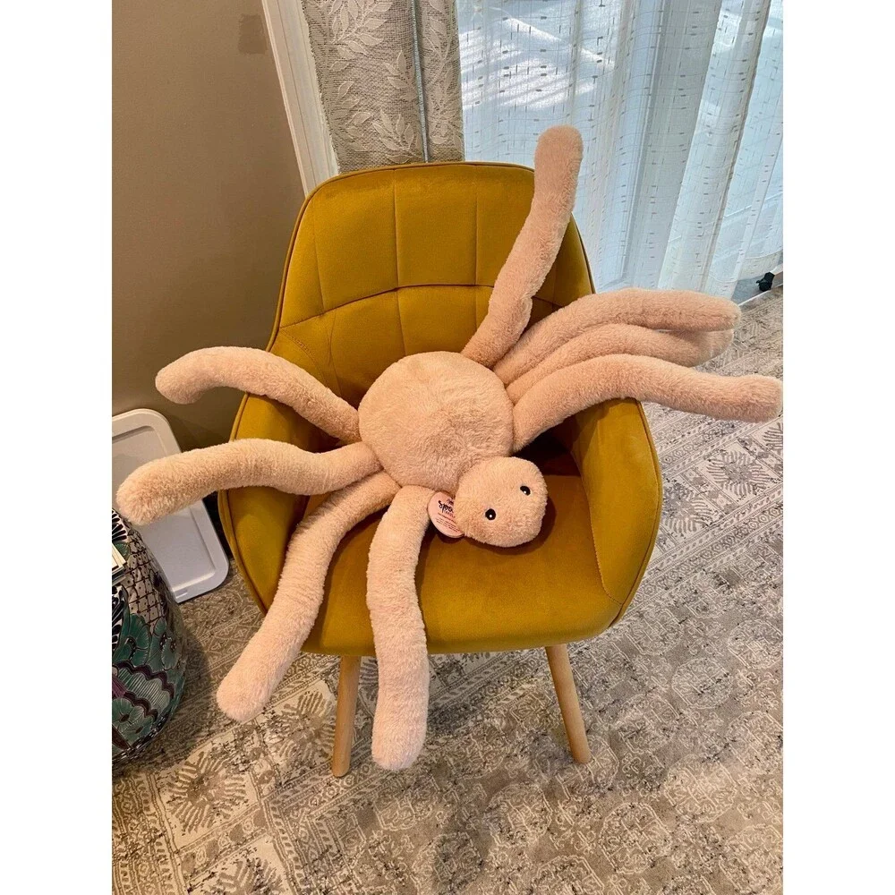 Summerween Jumbo Plush Spider Decorative Pillow